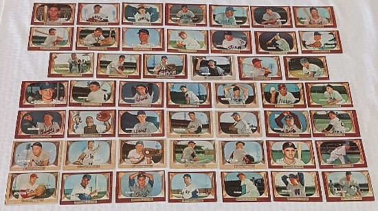 48 Different Vintage 1955 Bowman MLB Baseball Card Lot Solid Grade Starter Set