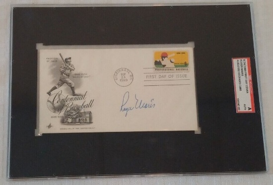Vintage Roger Maris Yankees SGC Autographed Signed Cachet Slabbed Envelope Rare MLB Baseball