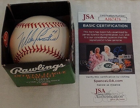 Mike Lieberthal Autographed Signed ROMLB Baseball JSA COA Phillies Selig Catcher