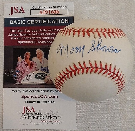 Bill Skowron Moose Autographed Signed ROMLB Baseball JSA COA OAL Budig Yankees MLB Ball