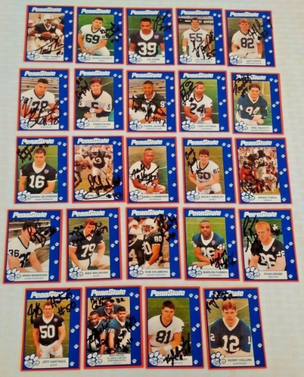 1993 Second Mile Penn State Football Card All Sign-ed Auto 24 Different Cards Collins Brady Carter