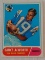 Vintage 1968 Topps NFL Football Card #193 Lance Alworth Chargers HOF Sharp NRMT Pack Fresh