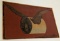 Antique Willimantic Linen Thread Advertising Wooden Panel Sign Spool Logo 12x19 Display