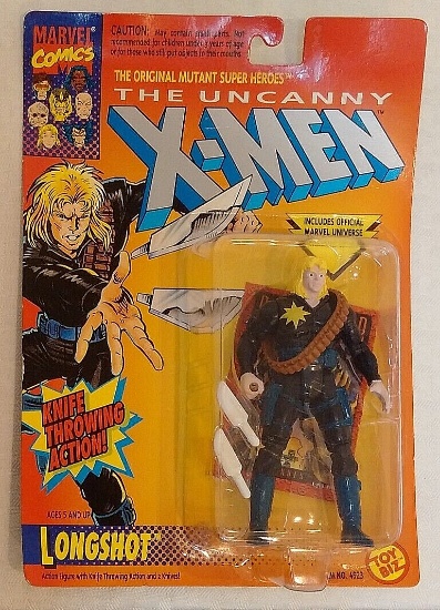 Vintage ToyBiz MOC X-Men Figure Longshot Trading Card 1993 Marvel Comics New