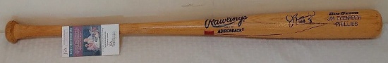 Game Used Jim Eisenriech Phillies Autographed Signed Baseball Bat Rawlings JSA COA