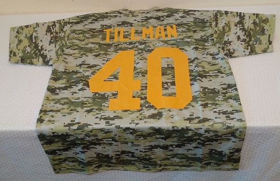 Pat Tillman Camo Army Military Football Jersey XL Custom #40 Cardinals Troops NFL Veteran