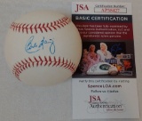Carlos Baerga Autographed Signed ROMLB Baseball JSA COA Indians Mets Guardians MLB