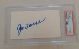 Joe Torre Autographed Signed PSA Slabbed Index Card Yankees Manger MLB Baseball HOF
