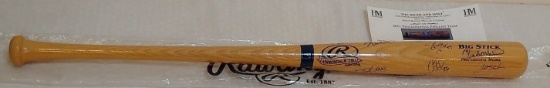 2011 Team Signed Autographed Full Size Baseball Bat Phillies MLB Highland Mint COA Halladay Utley