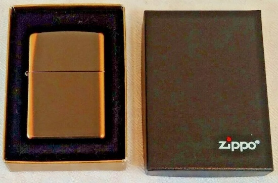 2003 Zippo Lighter Sealed New Mocha Latte Box Paperwork #20490 Orange Sticker Rare