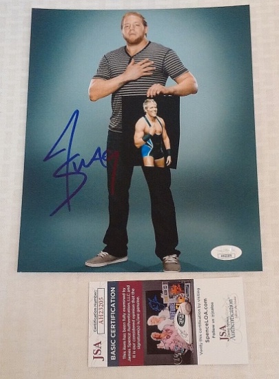 Jake Hager Jack Swagger Autographed Signed JSA 8x10 Photo WWF WWE Wrestling AEW
