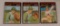 3 Vintage 1971 Topps MLB Baseball HOF Card Lot Athletics A's Reggie Fingers Hunter