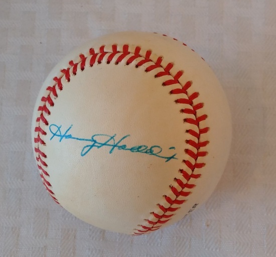 Harvey Haddix Autographed Signed ROMLB Baseball Rare Single Signed ONL White Phillies