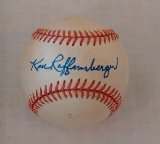 Ken Raffensberger Autographed Single Signed ROMLB Baseball Bill White ONL Ball PSA COA Phillies