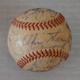 Vintage 1959 Philadelphia Phillies Team Signed Autographed Baseball Ball Ashburn Sawyer