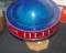 1961 Schlitz Rotating Globe Motion Light, Works, Has a crack in the blue Globe