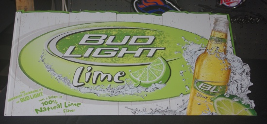 Bud Light Lime Beer Tin 30x16 inches