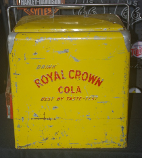 Vintage Royal Crown Cola Cooler Original Pc. Rare !