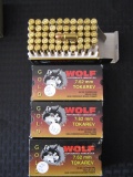 Wolf Performance Ammunition 7.62 X Tokarev 85gr. Copper FMJ Brass Case 50 Rds per box. 4X THE MONEY