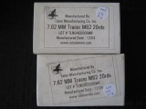 Talon Ammo 7.62mm Tracer M62 20Rds. Per box. 2X THE MONEY