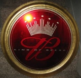 28 inch Round Budweiser King of Beers Mirror