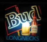 Bud Longnecks Beer Light WORKS