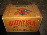 Budweiser Anheuser Busch INC Beer Wooden Box