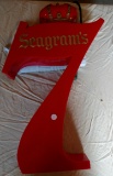 Segram's 7 Plastic Large 7 Beer Sign