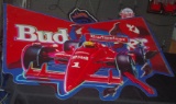 Budweiser Racing Tin 34x29 inches