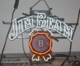 Jim Beam Neon Beer Sign, WORKS