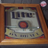 Miller Lite Beer Mirror on Draft 22 x 28 inches