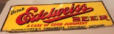 Edelweiss Porcelain Advertising Sign, Rare Hard to find! 59 x 20 inches