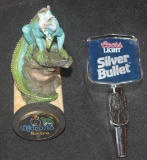 2X THE MONEY Corona Extra Lizard Tap & Coors Silver Bullet Taps