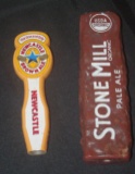 Stonemill Pale Ale and Newcastle Brown Ale Taps