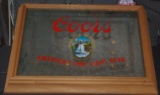 Coor Lighted Beer Mirror Super Nice! Works! 26x20 inches