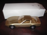 1986 Corvette, Gold Coupe, Dealer Promo Toy Car, NIB
