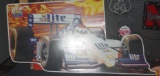 Miller Lite Race Car Tin Sign 41x20 inches