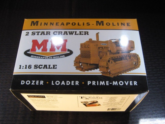 1/16 Scale Minneapolis Moline 2 Star Crawler, NIB, 2004 National Toy Truck'n Construction Show Ed.
