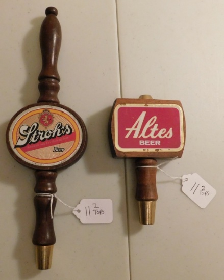 Altes & Strohs Beer Tap Handles 1X THE MONEY