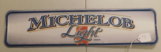 Michelob Light Beer Tin Sign 5 x 19.5 inches