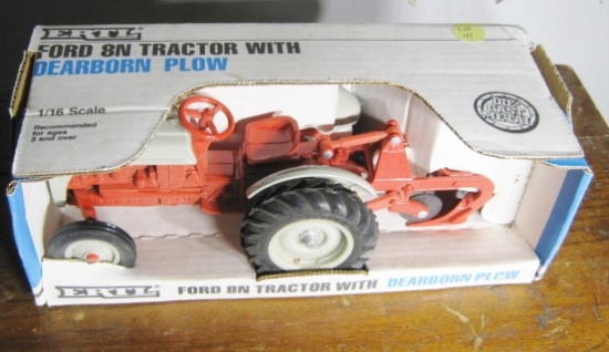 Ford 8N Tractor with Dearborn Plow, NIB, 1/16 Scale