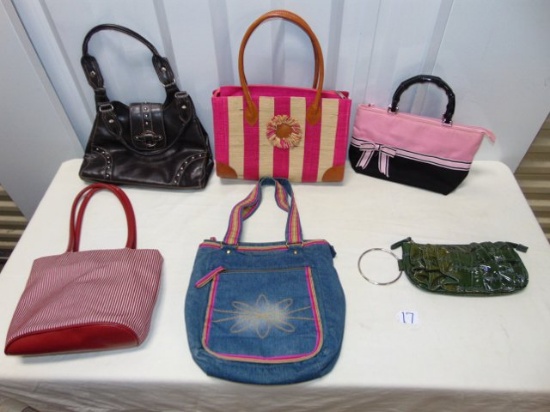 Lot Of 6 Clean Ladies Purses