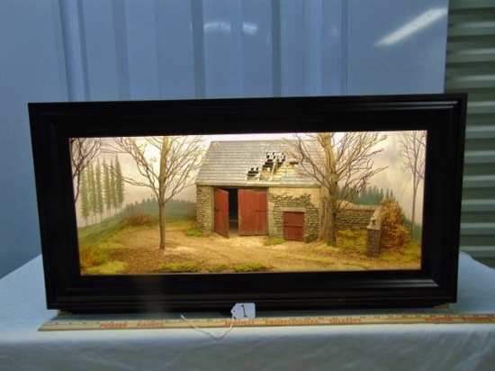 Lighted Shadow Box Art Display