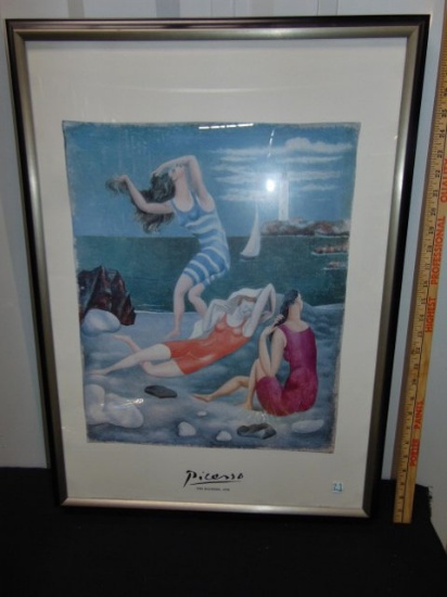 Framed Picasso " The Bathers " Giclee Print From Painting 1918