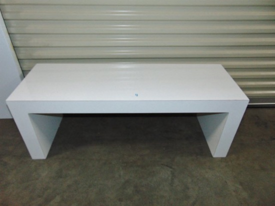 Modern White Laminate Coffee / Accent Table