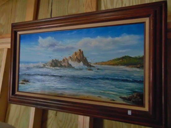 Oil On Canvas Seascape Painting By David Grafton