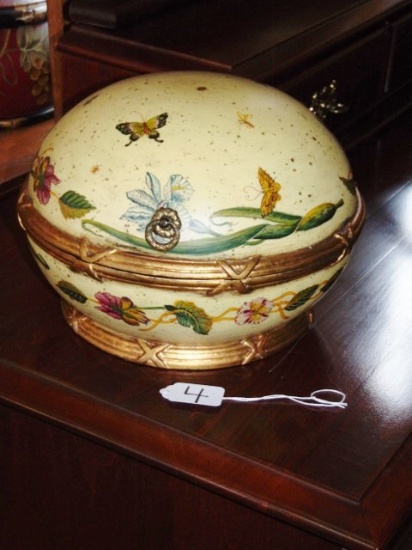 Round Oriental Domed Storage Box