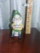 Cute Vtg 1970s Ceramic Gnome Playing The Accordion