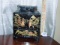 Vtg Black Lacquered Wood Japanese Jewelry Box By G M C O Japan