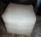 Vtg Leather Covered Ottoman